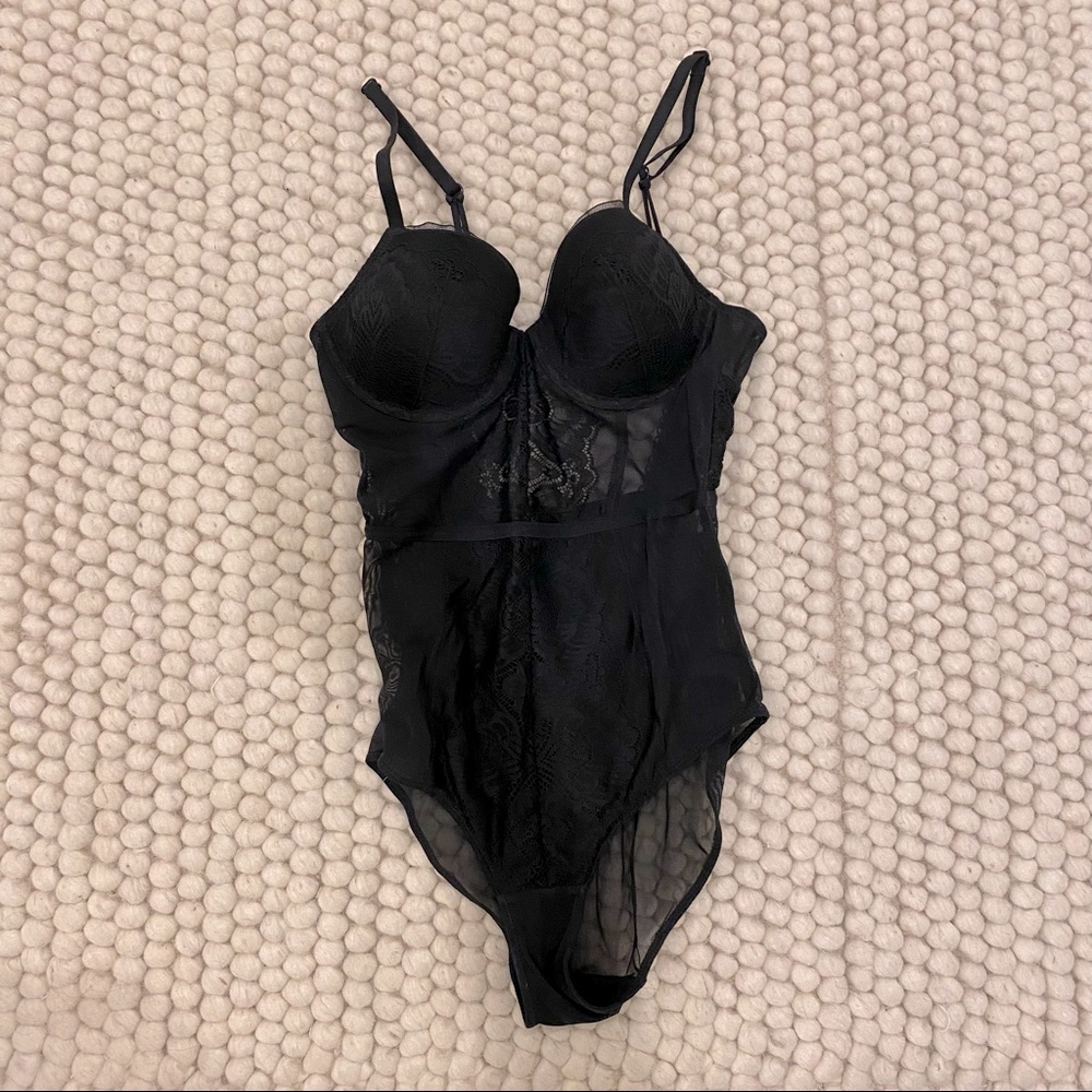 NWOT Auden Black Bodysuit